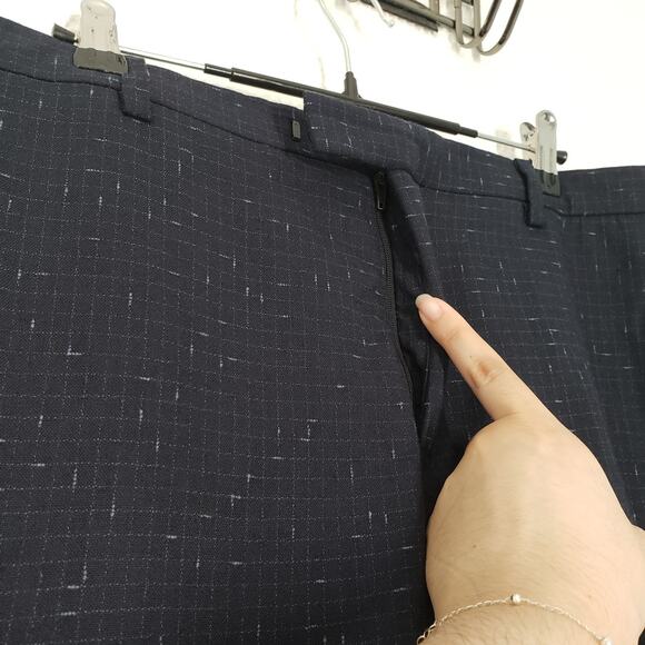 Twisted Tailor Pants Mens 34R Navy Nep Brenes Slim Fit Suit Trousers Dress Party - Picture 7 of 16